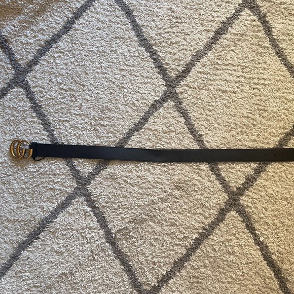 Gucci | Leather belt with Double G buckle | Size 80 by 32 - Picture 5 of 7